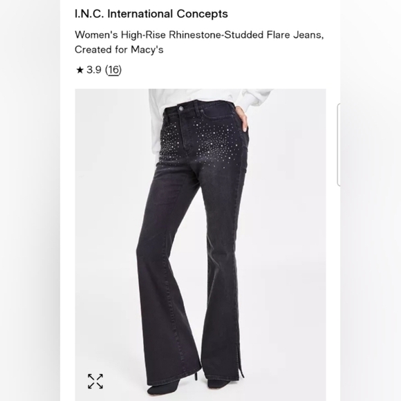 An INC Denim High Rise Flare Jeans - Picture 10 of 10